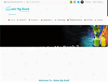 Tablet Screenshot of makemyrank.in
